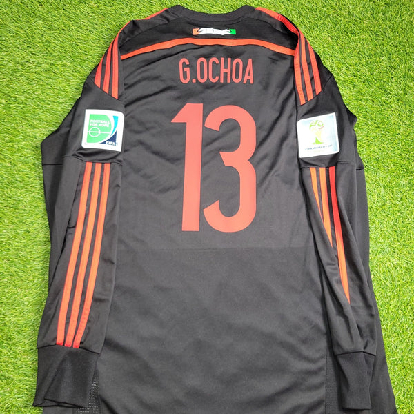 Memo Ochoa Mexico 2014 WORLD CUP GK Soccer Jersey Shirt L SKU# G86995 Adidas