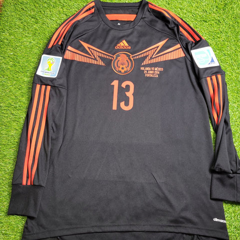 Memo Ochoa Mexico 2014 WORLD CUP GK Soccer Jersey Shirt L SKU# G86995 Adidas