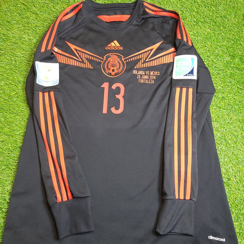 Memo Ochoa Mexico 2014 WORLD CUP GK Soccer Jersey Shirt L SKU# G86995 Adidas