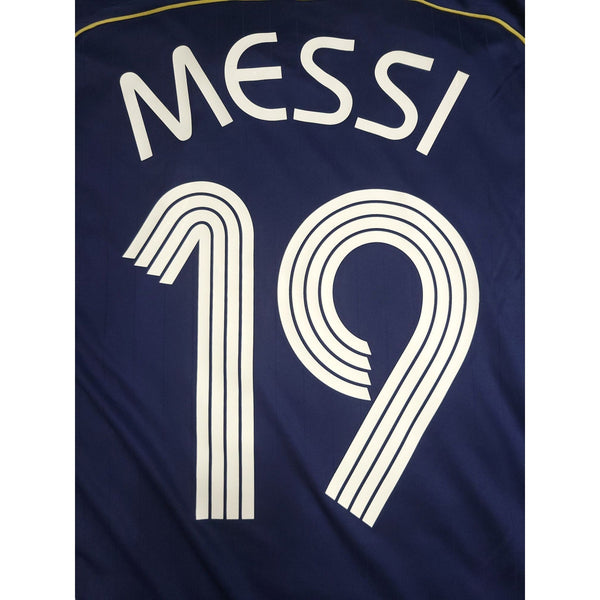 Messi Argentina 2006 WORLD CUP Away Soccer Jersey Shirt L SKU# 069519 Adidas