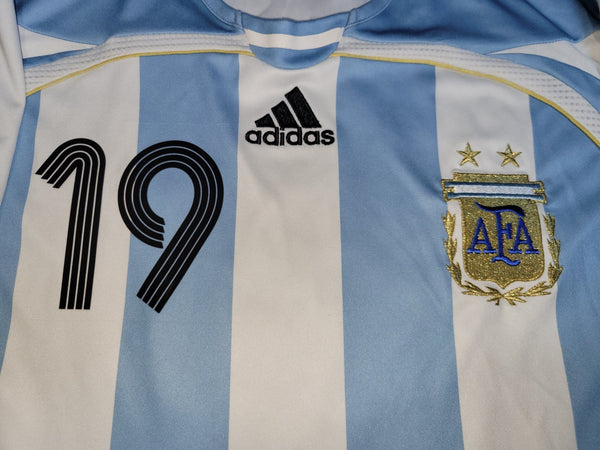 Messi Argentina 2006 WORLD CUP Home Soccer Jersey Shirt XL SKU# 739802 foreversoccerjerseys