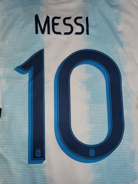 Messi Argentina 2019 COPA AMERICA PLAYER ISSUE Home Soccer Jersey L SKU# DP0225 Adidas