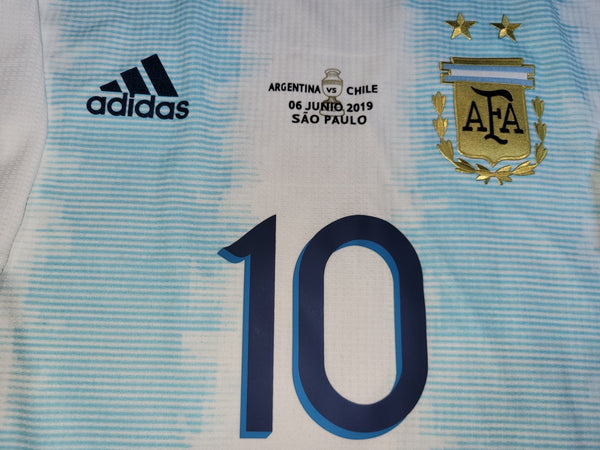 Messi Argentina 2019 COPA AMERICA PLAYER ISSUE Home Soccer Jersey L SKU# DP0225 Adidas