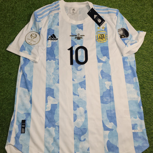 Messi Argentina 2020 2021 2022 COPA AMERICA FINAL PLAYER ISSUE Home Soccer Jersey Shirt BNWT XL SKU# FS6568 Adidas