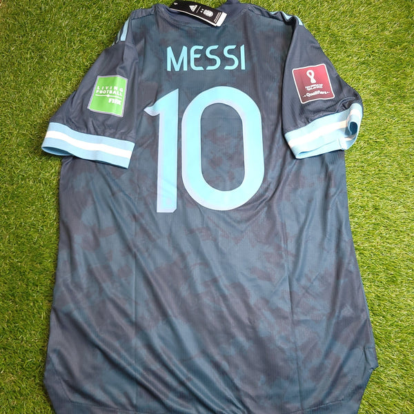 Messi Argentina 2020 2021 2022 WORLD CUP QUALIFIERS PLAYER ISSUE Away Soccer Jersey Shirt BNWT L SKU# FH8570 Adidas