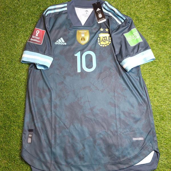 Messi Argentina 2020 2021 2022 WORLD CUP QUALIFIERS PLAYER ISSUE Away Soccer Jersey Shirt BNWT L SKU# FH8570 Adidas