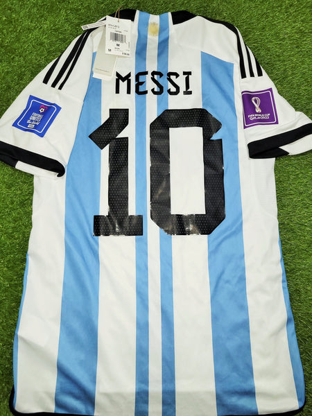 Messi Argentina 2022 WORLD CUP FINAL Home Soccer Jersey Shirt BNWT M SKU# HF2158 Adidas