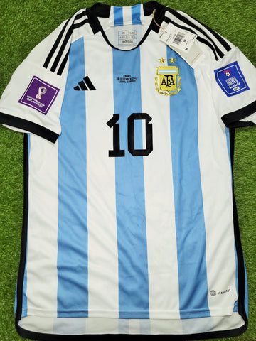 Messi Argentina 2022 WORLD CUP FINAL Home Soccer Jersey Shirt BNWT M SKU# HF2158 Adidas