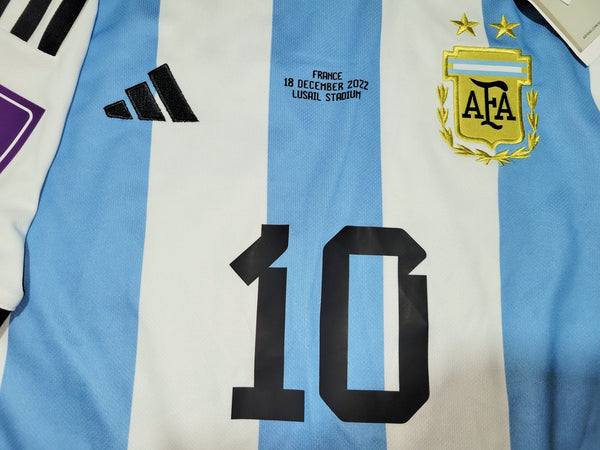 Messi Argentina 2022 WORLD CUP FINAL Home Soccer Jersey Shirt BNWT M SKU# HF2158 Adidas