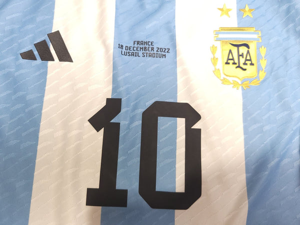 Messi Argentina 2022 WORLD CUP FINAL PLAYER ISSUE Home Soccer Jersey Shirt BNWT L SKU# HF2157 Adidas