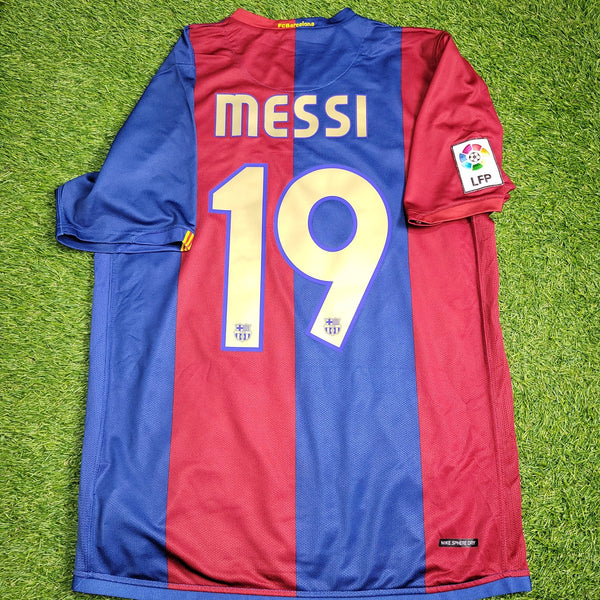 Messi Barcelona 2006 2007 Home Soccer Jersey Shirt M SKU# F6AOM 146980 Nike