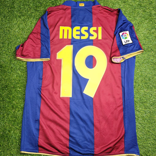 Messi Barcelona 2007 2008 Anniversary Soccer Jersey Shirt M SKU# 237741 - 655 Nike