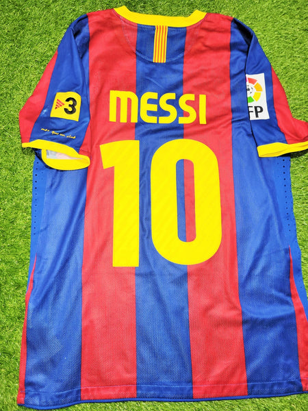 Messi Barcelona 2010 2011 Home PLAYER ISSUE Soccer Jersey Shirt L SKU# 406809-486 Nike