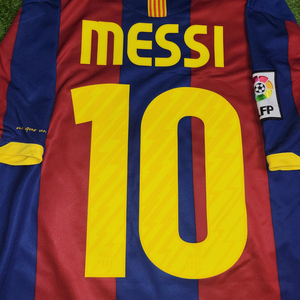 Messi Barcelona 2010 2011 Home Soccer Jersey Shirt M SKU# 382354 - 488 Nike