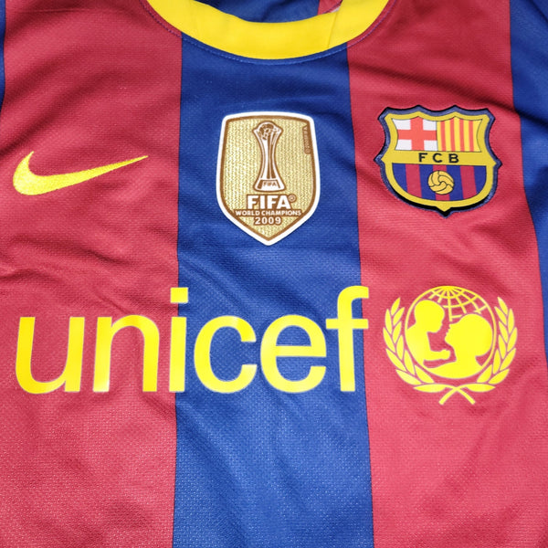 Messi Barcelona 2010 2011 Home Soccer Jersey Shirt XL SKU# 382354 - 488 Nike