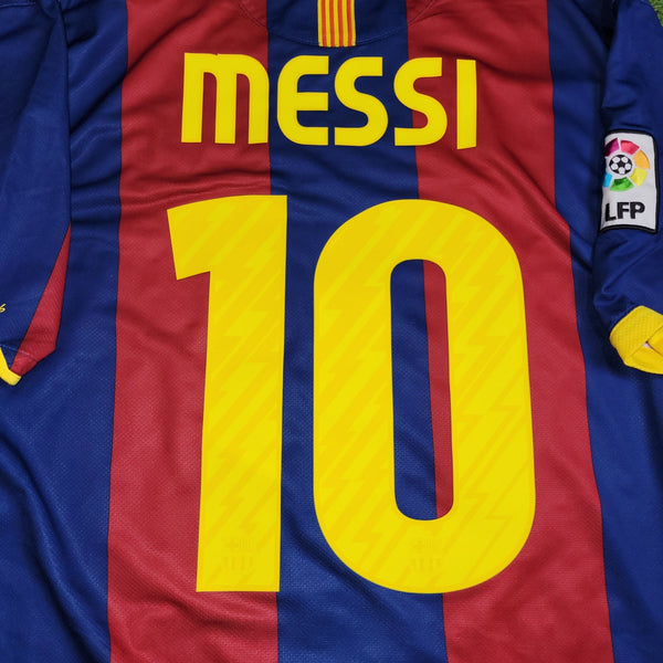 Messi Barcelona 2010 2011 Home Soccer Jersey Shirt XL SKU# 382354 - 488 Nike