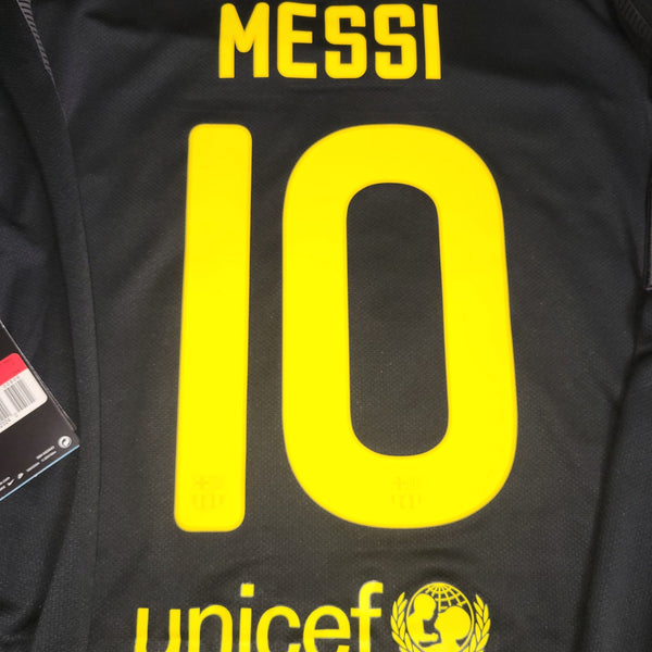 Messi Barcelona 2011 2012 Away Long Sleeve Soccer Jersey Shirt BNWT L SKU# 419881 - 010 Nike