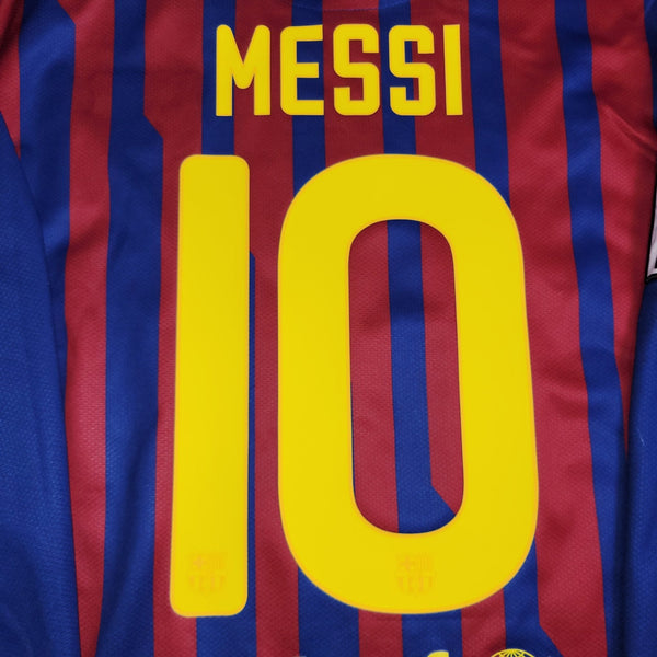 Messi Barcelona 2011 2012 Long Sleeve Soccer Jersey Shirt XL SKU# 419878 - 486 Nike