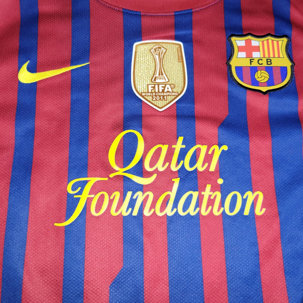 Messi Barcelona 2011 2012 Long Sleeve Soccer Jersey Shirt XL SKU# 419878 - 486 Nike