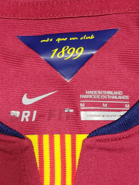 Messi Barcelona 2014 2015 TREBLE SEASON Home Soccer Jersey Shirt M SKU# 610594 - 422 Nike