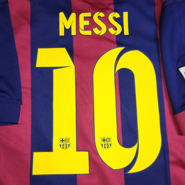 Messi Barcelona 2014 2015 TREBLE SEASON Soccer Jersey Shirt XL SKU# 610594 - 422 Nike