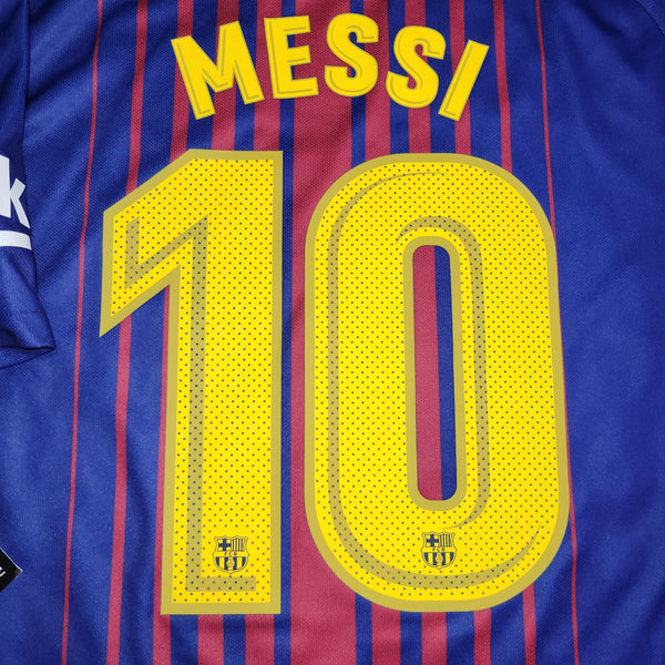 Messi Barcelona 2018 2019 Home Soccer Jersey Shirt BNWT L SKU# 847255 - 457 Nike