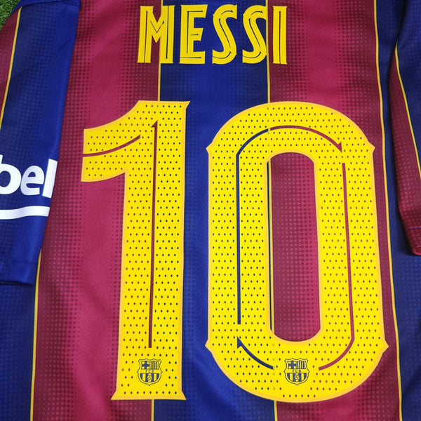 Messi Barcelona 2020 2021 COPA DEL REY LAST SEASON Home Soccer Jersey Shirt M SKU# CD4232 - 456 Nike