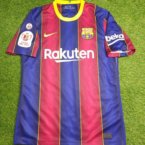 Messi Barcelona 2020 2021 COPA DEL REY LAST SEASON Home Soccer Jersey Shirt M SKU# CD4232 - 456 Nike