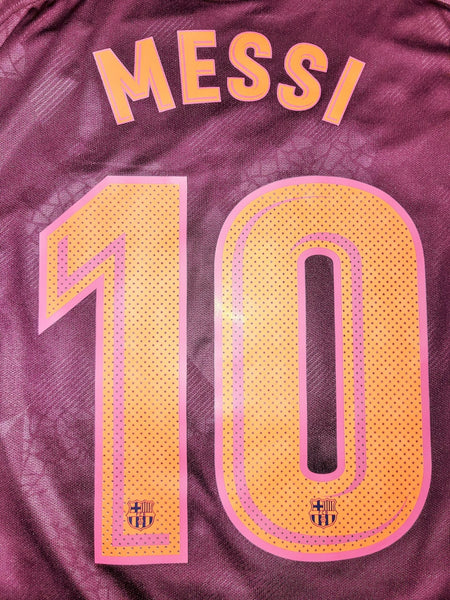 Messi Barcelona Third UEFA 2017 2018 Soccer Jersey Shirt L SKU# 847253-683 Nike