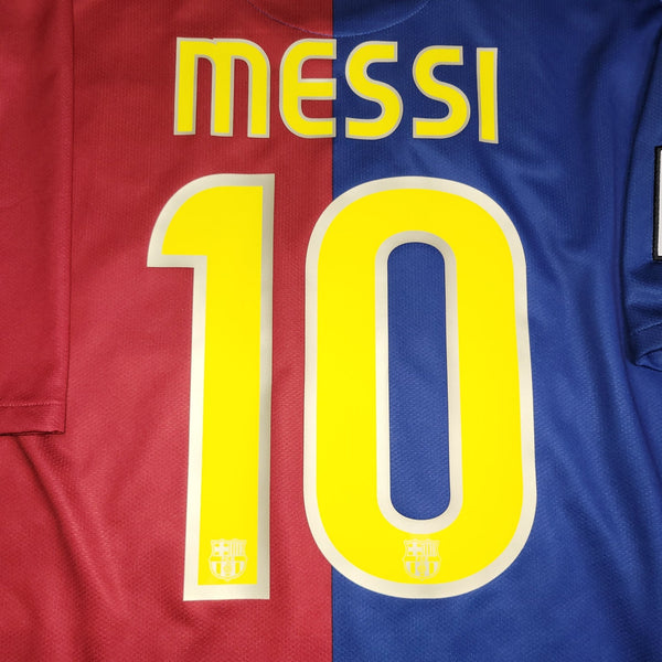 Messi Barcelona TREBLE SEASON 2008 2009 Home Soccer Jersey Shirt XL SKU# 286784 - 655 Nike