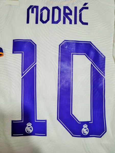 Modric Real Madrid 2021 2022 UEFA FINAL PLAYER ISSUE Soccer Jersey Shirt BNWT XL SKU# GQ1360 Adidas