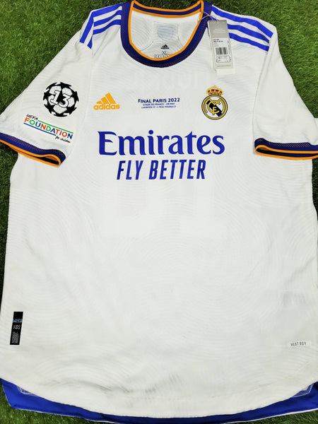 Modric Real Madrid 2021 2022 UEFA FINAL PLAYER ISSUE Soccer Jersey Shirt BNWT XL SKU# GQ1360 Adidas