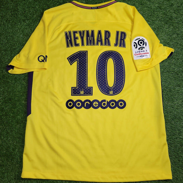 Neymar PSG Paris Saint Germain DEBUT SEASON 2017 2018 Away Soccer Jersey Shirt L SKU# 847268 - 720 Nike