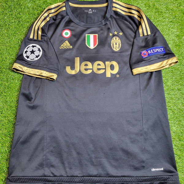 Pogba Juventus 2015 2016 Third UEFA Soccer Jersey Shirt L SKU# S12849 Adidas