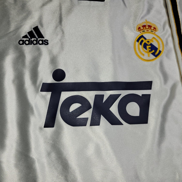 Raul Real Madrid 1999 2000 UEFA Soccer Jersey L Adidas