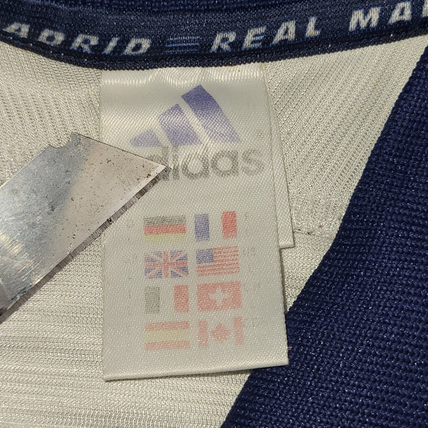 Raul Real Madrid 1999 2000 UEFA Soccer Jersey L Adidas