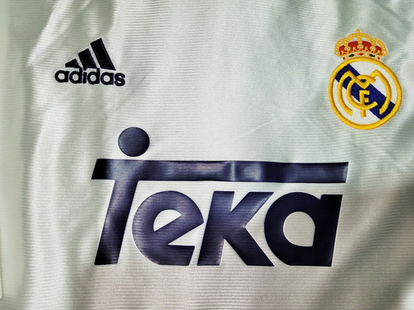 Raul Real Madrid UEFA 1999 2000 Soccer Jersey L Adidas