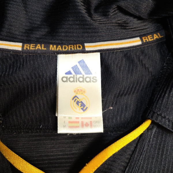 Redondo Real Madrid Black Away UEFA FINAL 1999 2000 Soccer Jersey M SKU# 627113 ASR001/02 Adidas