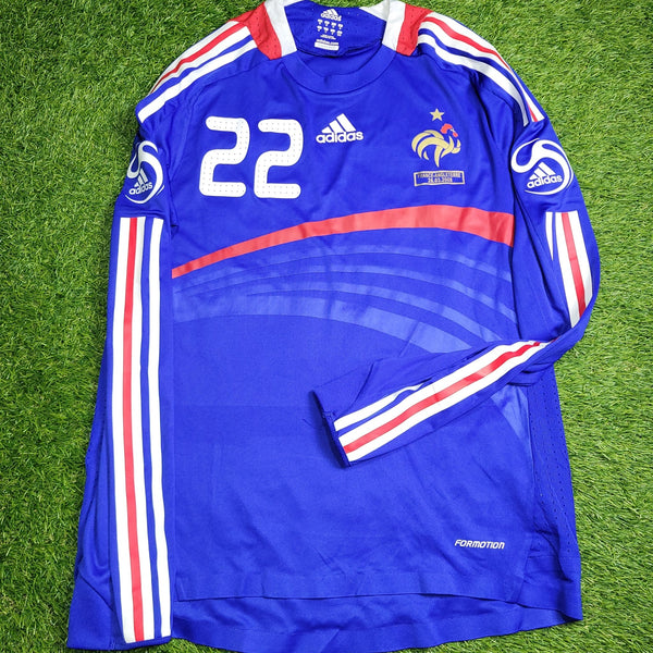 Ribery France 2008 Player Issue Long Sleeve Soccer Jersey Shirt M SKU# 646339 Adidas