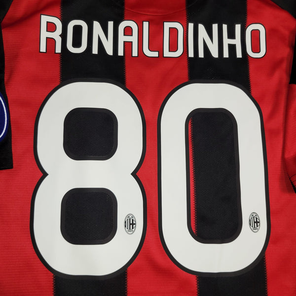 Ronaldinho AC Milan Adidas 2010 2011 Home Soccer Jersey Shirt M SKU# P96288 Adidas