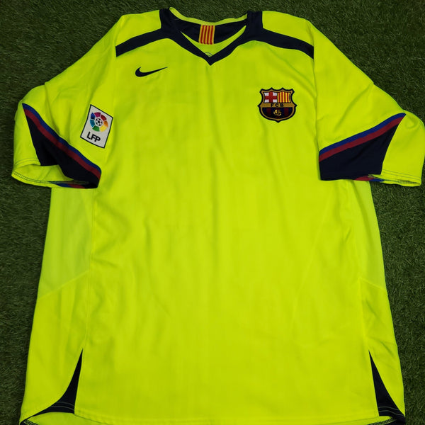 Ronaldinho Barcelona 2005 2006 Away Soccer Jersey Shirt XL SKU# S6DHA 195971 Nike