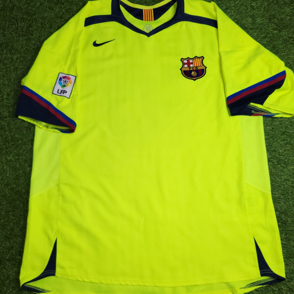 Ronaldinho Barcelona 2005 2006 Away Soccer Jersey Shirt XL SKU# S6DHA 195971 Nike