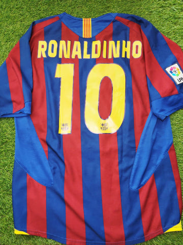 Ronaldinho Barcelona 2005 2006 Soccer Jersey Shirt M Nike