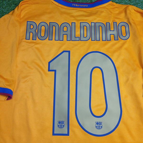 Ronaldinho Barcelona 2006 2007 Away Soccer Jersey Shirt XL SKU# 146982 NIKE