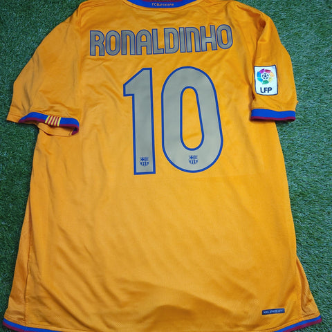 Ronaldinho Barcelona 2006 2007 Away Soccer Jersey Shirt XL SKU# 146982 NIKE