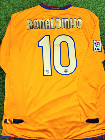 Ronaldinho Barcelona 2006 2007 Away Soccer Jersey Shirt XL SKU# 178746-819 Nike
