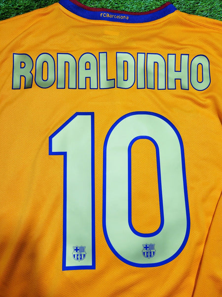 Ronaldinho Barcelona 2006 2007 Away Soccer Jersey Shirt XL SKU# 178746-819 Nike