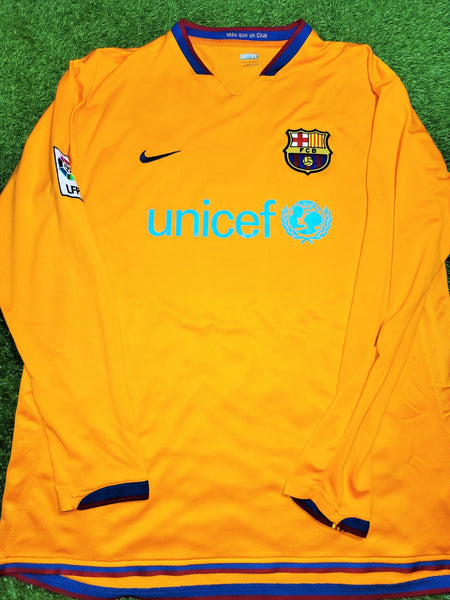 Ronaldinho Barcelona 2006 2007 Away Soccer Jersey Shirt XL SKU# 178746-819 Nike