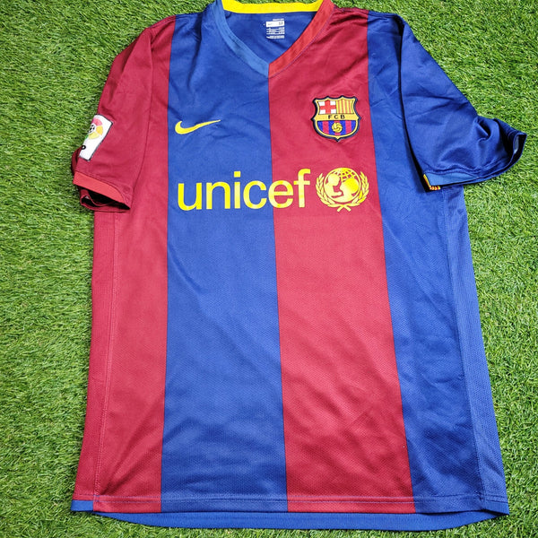 Ronaldinho Barcelona 2006 2007 Home Soccer Jersey Shirt M SKU# 146980 - 426 Nike