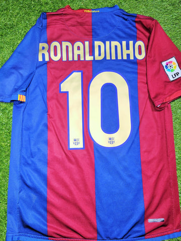 Ronaldinho Barcelona 2006 2007 Home Soccer Jersey Shirt M SKU# F6AOM 146980 Nike